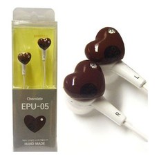 로하스_lohasshop_미니어처 수제 이어폰 EPU-05 (밀크초코) 이어폰 귀여운이어폰 초등학생이어폰 선물용이어폰 패션이어폰 통화이어폰 음악감상이어폰 미니어처이어폰 핸드메이드이, 옵션없는품목입니다, 옵션없는품목입니다