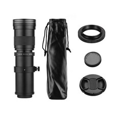 정시출고 니콘 AI 마운트 카메라 용 MF 슈퍼 망원 줌 렌즈 F/8.3-16 420-800mm T2 어댑터 링 포함, 1개