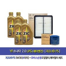 YF소나타 LPG(세타엔진)지크X9 FS(4L)엔진오일세트35505-3S100, 1개