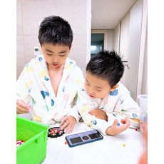 히히스토어 키즈 주니어 초등 목욕가운 물놀이 후드 비치가운 160사이즈, 1개, 혼합색상