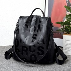 XIANHOU 가벼운 심플 패션 데일리 캐주얼 여성 가죽 학생 캐주얼 백팩