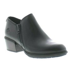 TIMBERLAND SUTHERLIN BAY WOMEN'S Black Leather Zip Bootie #A1YHA