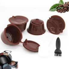 재사용 가능 커피 캡슐 키트 Nescafe Dolce Gusto 기계용 리필 포드 컵 호환 디펜서 용품