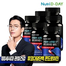 뉴트리디데이 H관절엔 소연골 뮤코다당단백 콘드로이친 골드 12개월분(1000mg*120정*6병), 없음