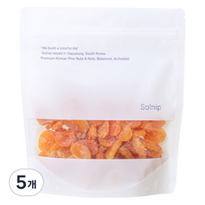 달콤한 솔닙 향긋한 건살구 180g 5개, ONE COLOR, 180G 5개