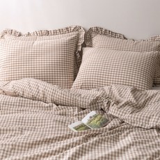 멜란블루체크이불