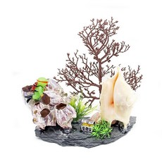 따개비장식 어항꾸미기 열대어 놀이터 물고기 은신처 수족관꾸미기, 작게18cm(가로평균16~19cm), 1개