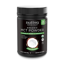 Nutiva 뉴티바 바디 앤 브레인 MCT 파우더 300g, 1개