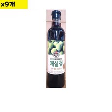 매실청 9입 세트 - 유통용 대용량 매실 액상 과자 재료, 1, 9개