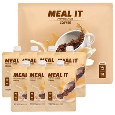 밀잇 식단관리 포켓형 단백질 쉐이크 커피맛, 1세트, 280g