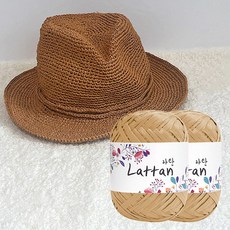 [울클럽DIY] 라탄 파나마 햇(라탄) 여름 코바늘 페도라모자 만들기 (인쇄도안제공)