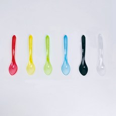 [박스/3200개] 아이스크림 썬데 스푼 14.6cm 벌크포장 일회용스푼, 혼합(4색X4팩/3200개입), 4개