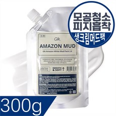 GIK 아마존 화이트 병풀 티트리 딥 케어 머드 팩 300g, 1개, 1세트 - 서시옥용산