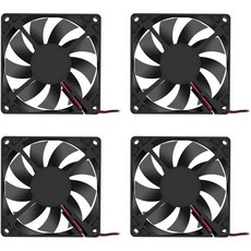 4Pcs DC 24V 8015 팬 3D 프린터 80x80x15 브러시리스 냉각 80MM PC CPU 컴퓨터 케이스 쿨러용, 8015 5V
