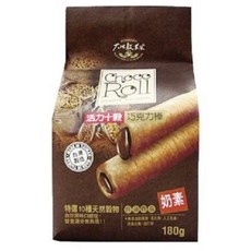 大地穀萊寶 活力十穀巧克力棒, 台灣本產, 外層酥鬆脆, 內層烤焙香, 入口即化, 營養滿分, 天然無添加, 180g, 1包