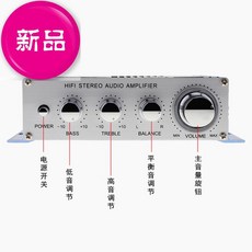 리시버 other/1597662396000미니소형 앰프 음성 확대기 12v가정차량용 탑재, T02-블루 단기+DC전원케이블