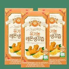 홀베리 그대로 짜낸 유기농 레몬생강즙 15g 14포 3박스
