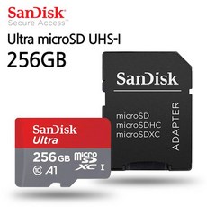 샌디스크 Ultra microSD UHS I 256GB 4G이하 리더기 마이크로 메모리