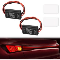 차량용 비상등 자동차 4 PCS GS-100A 브레이크 라이트 플래셔 스트로브 12V-24V 테일 스톱 플래시 오토바이용 LED 모듈 컨트롤러, 2