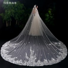 도매도매 신부 결혼 주 웨딩드레스 면사포 스윗 숲 인싸템 한식 롱 끌다 끝머리 헤어액세서리 여성