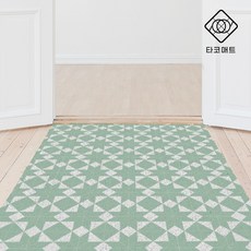 잘라쓰는 현관코일매트 베란다 발코니 북유럽패턴 바닥타일, 데톨프