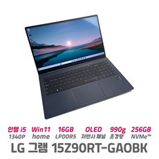 LG전자 2023 그램 990 15 코어i5 인텔 13세대, 넵튠 블루, 256GB, 16GB, WIN11 Home, 15Z90RT-GAOBK