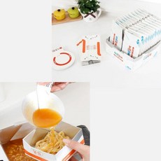 4인용 종이코펠세트 종이냄비 12개 그릇 12개 국자 24개 접이식 종이그릇 앞접식 개인그릇 2900cc, 1개