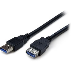 스타텍 6ft 블랙 슈퍼스피드 USB 3.0 Extension 케이블 A AM F 2m 3 암수 Ext 코드 5Gbps USB3SEXT6BK 261082, 6 ft_Black - ext-a3