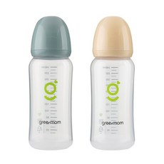 그린맘 베이직 PPSU 슬림 젖병, 스톤 블루, 240ml, 1개