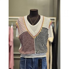 시슬리 니트짜임컬러배색조끼SAKP45231 백화점 아울렛 (3648820)