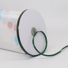 기본 새틴 공단 리본끈 6mm 90m, 49# 다크그린