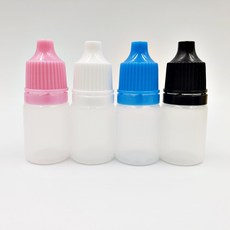 식염수 공병 렌즈 용액 세정액 보존액 세척액 공용기 안약병 안약통, 5ml, 화이트
