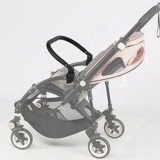 Bugaboo Bee3Bee5 용 유모차 팔걸이 각도 조절 가능 굵은 범퍼 바 푸시 체어 핸들 바 유모차 액세서리, [01] Leather materia, 1개