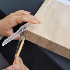 투명 플라스틱 T자 30CM 티자, 1개