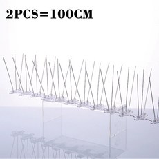 새 조류 퇴치기 스테인레스 스틸 3 가시 50cm 비둘기 손톱 방지 스파이크 해충 방제 과수원 포수, 1M, 03 1M, 1개