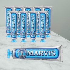 마비스 Marvis 이탈리아 치약 클래식 아쿠아민트 블루, 10개, 85ml