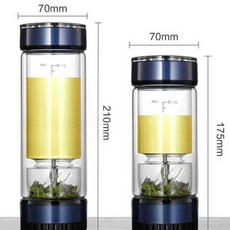 벨라시엘 투명 자동티팟 차 티워머 여과기 드립 유리 다기, 그레이 380ml