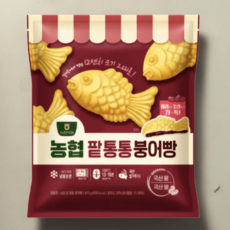 농협식품 농협 슈크림 팥통통 붕어빵 420g, 1개