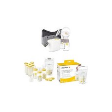 Medela Breast Pump | Pump in Style & Breastfeeding Gift Count Breast Milk Storage System & Breast, one option, one option, 1개