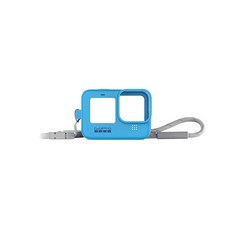 Gopro 슬리브 + 랜야드 블루(히어로10 블랙/히어로9 블랙) 공식 GoPro 액세서리, 1개
