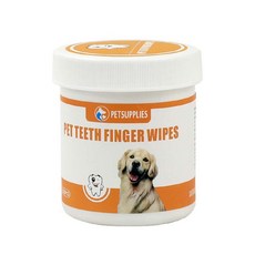 강아지 손가락 칫솔 치석 입냄새 제거 고양이 양치 구강 티슈 5P, 5팩, 50개입