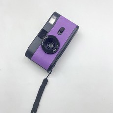 일회용카메라 재사용 가능한 필름 카메라 35mm 빈티지 비 일회용 플래시 레트로 어린이 선물, [01] Camera Only(No film), [09] Black-purple, 1개