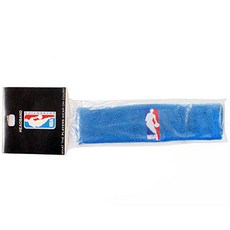 NBA Logoman 헤드밴드 - 로얄 블루 - 로얄 원 사이즈 NBA Logoman Headband