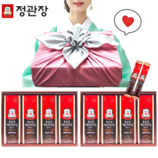 정관장 홍삼정 에브리타임 밸런스 20포X2개 고급 보자기포장 선물 세트 어버이날 명절 부모님 생신 (숀글로벌), 사랑스러운 인디핑크, 1개, 40포