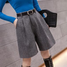 가을 사계절 this여자 모직 반바지626521872003