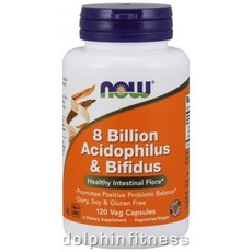 NOW 8 Billion Acidophilus Bifidus 나우 8빌리언 애시도필루스 앤 비피더스 120 베지 캡슐