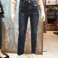 닉스 기모 데일리 ~ 여성 기모 M톤 워싱 슬림 일자 바지