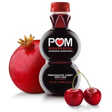 POM Wonderful 폼 원더풀 100% 석류 체리 과즙 주스 주스 473ml, 1개