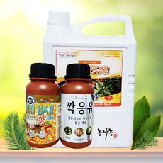 농사농 월동 병충해 방지 나무 과수 수목 소독 석회 유황 합제 3종 세트