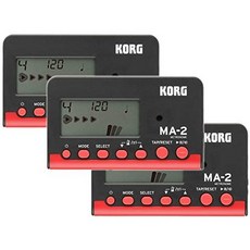KORG (코르그) [사기] KORG 코르그 - 메트로놈 MA-2 블랙 amp; 레드 MA-2-BKRD 3 개 세트, One Color_One Size, One Color, 상세 설명 참조0